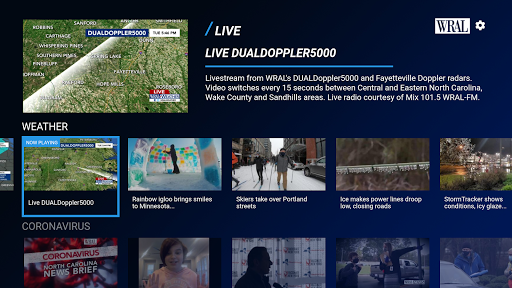 WRAL-TV North Carolina Screen 3
