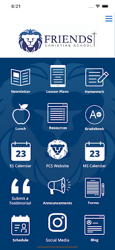 Android application Friends Christian School screenshort