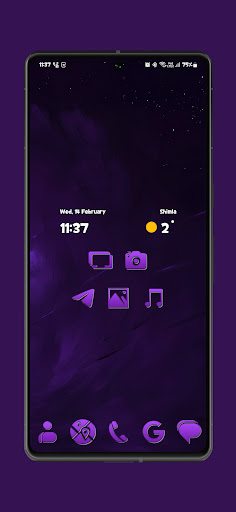 Screenshot of Purple Spirited Icon Pack