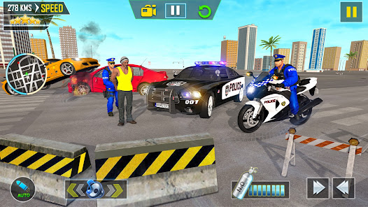 US Police Motorbike Chase Game  screenshots 4