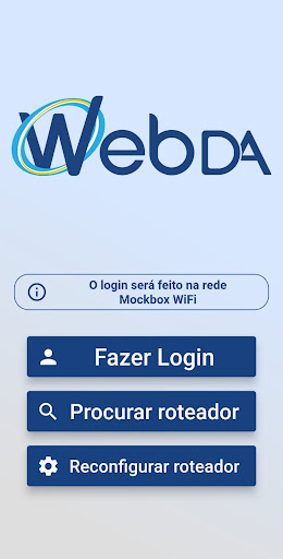 Android application Webda WiFi Config screenshort