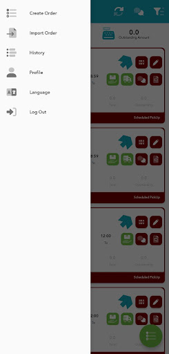 Tasleem Courier Merchant Screen 3