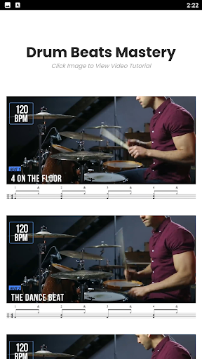 Android application Drum Beats Mastery screenshort