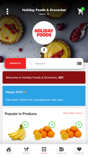 Android application Holiday Foods screenshort