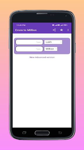 Crore to Million Converter Screen 3