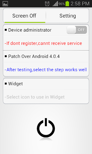 Android application Screen Off and Lock Anywhere screenshort