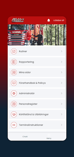 Android application Wobbes i Varberg screenshort