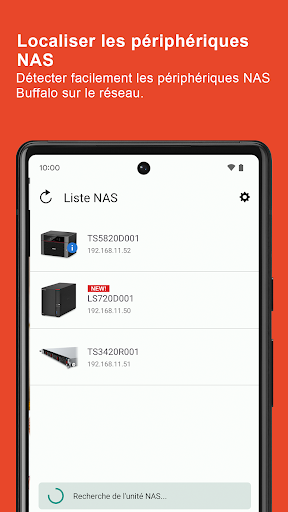 Aperçu de l'application