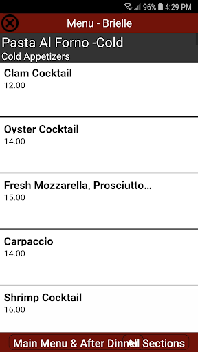 Due Amici Restaurant Screen 3