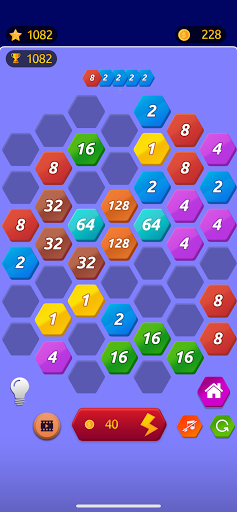 Number Merge 2048 - 2048 hexa puzzle Number Games screenshots 18