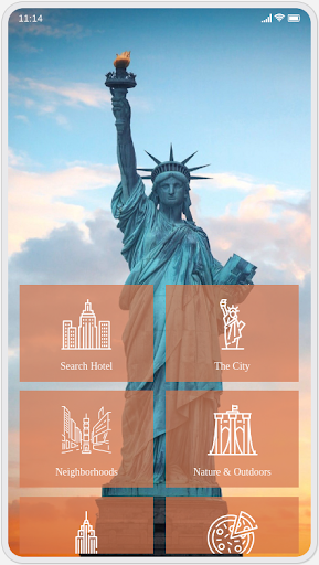 Android application Booking New York & Travel Map screenshort