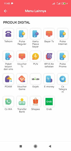 Android application AQUATICCELL Pulsa Data screenshort