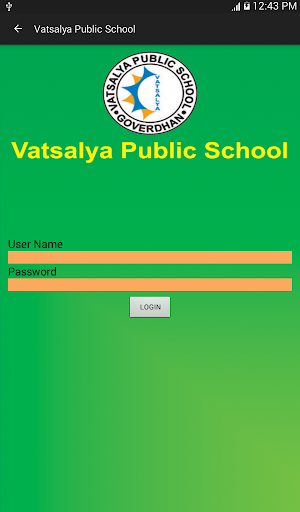 Android application VATSALYA STUDENT APP screenshort