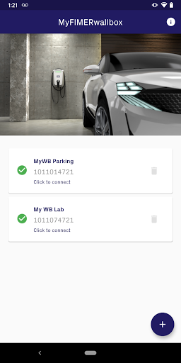 Android application MyFIMERwallbox screenshort