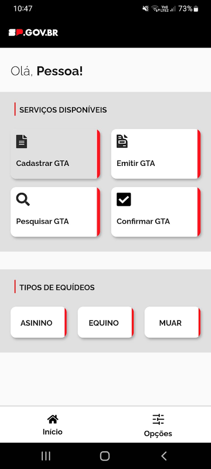 #4. GTA - Equídeos (Android) Ved: PRODESP - Cia de Proc. de Dados do Estado de SP