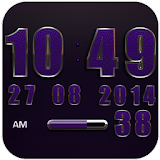Clock Widget Purple Elephant icon