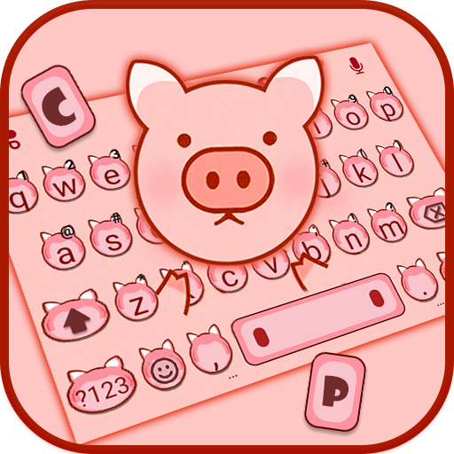 Cute Little Piggy Keyboard The  Icon