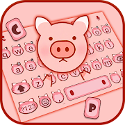 Cute Little Piggy Keyboard Theme