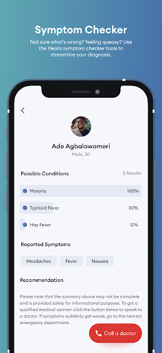 MyHeala App Screen 2