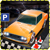 Multi-level car parking simulation 3d icon