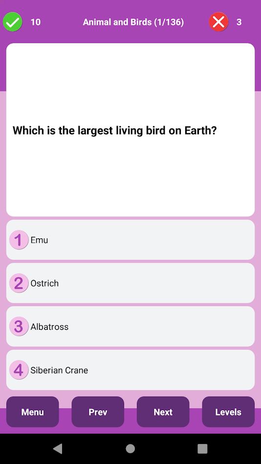 #5. Science Quiz for kids (Android) Podle: HeGoDev