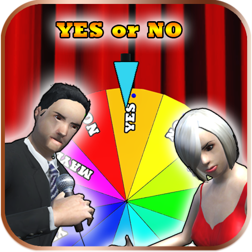 YES or NO wheel - spin to deci logo
