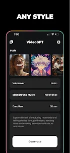 VideoGPT - AI Video Generator