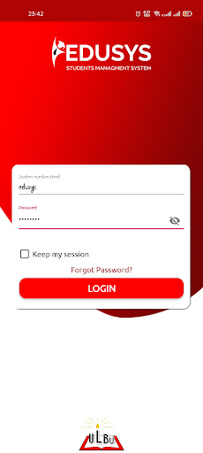 Android application Edusys ULBU screenshort