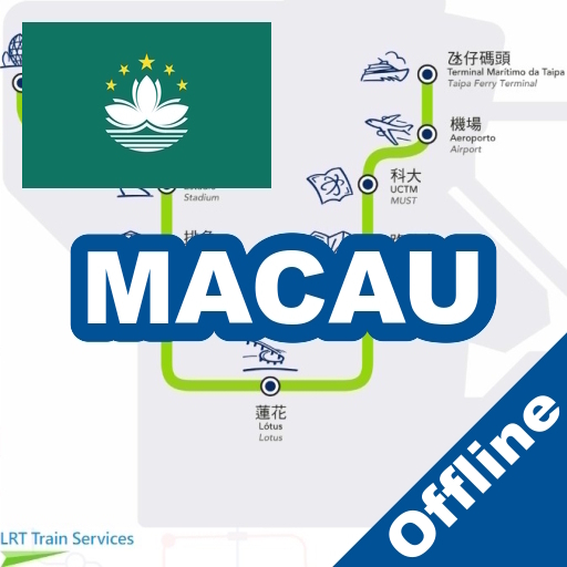 Macau Bus LRT Train Map logo