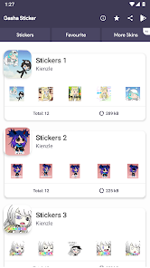 Captura de Pantalla 1 Gasha Stickers WASticker android