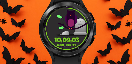 Android application Halloween Animated Watch Face screenshort