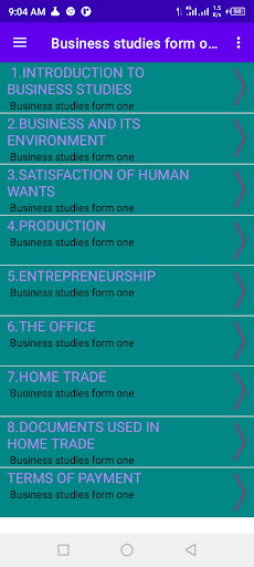 Business studies : form one Screen 2
