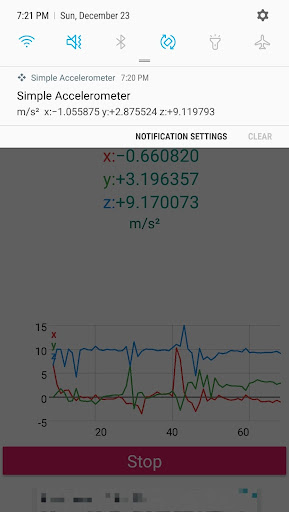 Simple Accelerometer Screen 2