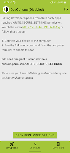Android application DevTools - Developer Tools screenshort