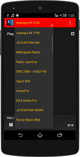Sport NEWS Radio Screen 2