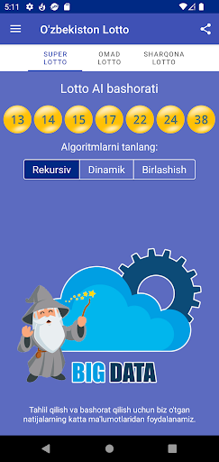 Uzbekistan Lotto AI bashorati Screen 2