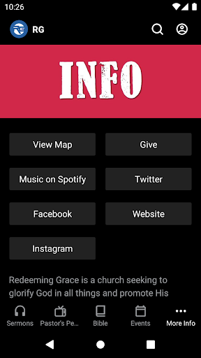 Screenshot of Redeeming Grace