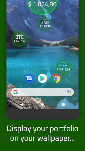Android application Wallstreet Bubbles screenshort