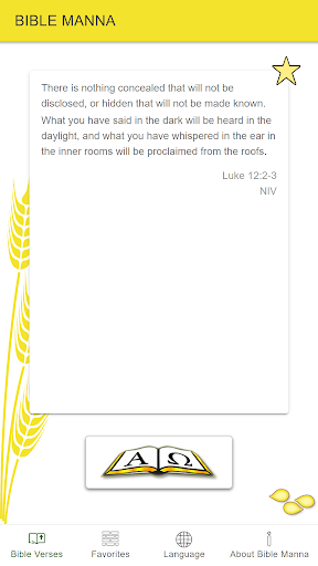 Android application Bible Manna screenshort