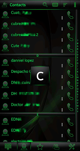 Theme RocketDial Spectra Green