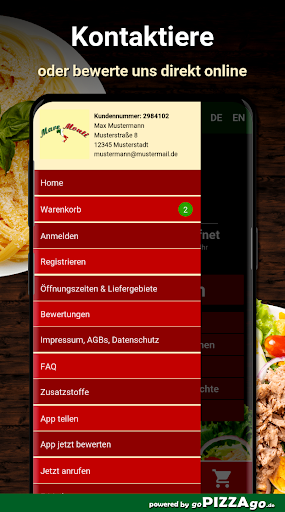 Pizzeria Mare Monti Dorsten Screen 3