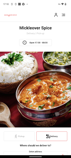 Android application Mickleover Spice screenshort