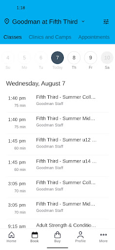 Goodman Elite Training Screen 2