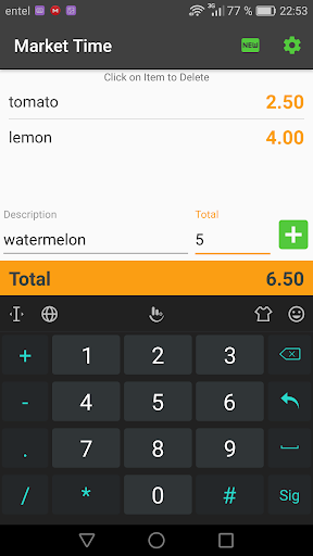 Market Time Screenshot