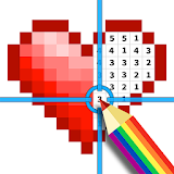 Color by number & Pixel art icon
