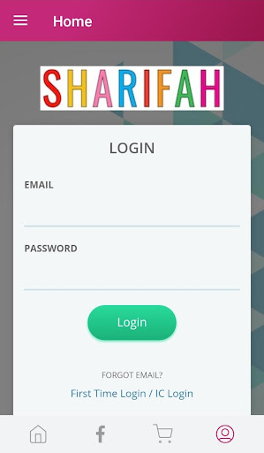 Android application Sharifah screenshort