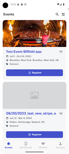 Android application Billfold screenshort