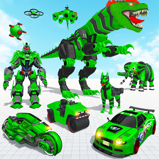 Real Dino Hunter Robot Games logo