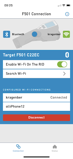 RIDcontrol™ Screen 2