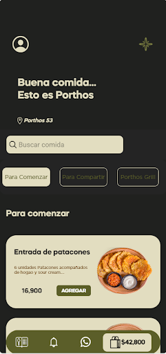 Porthos App Screen 2